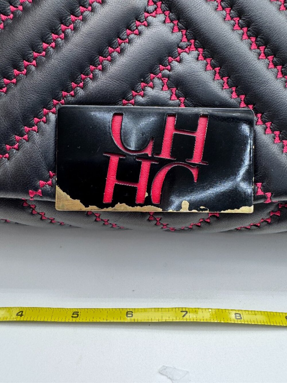 CH Carolina Herrera Quilted Leather Shoulder/Crossbody Bag